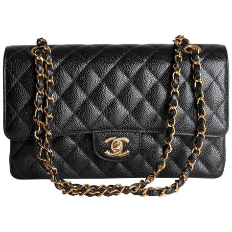 Chanel Black Quilted Caviar 2.55 Reissue 227 Double Flap Bag 